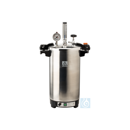 CERTOCLAV CV-EL 18L GS table-autoclave, 18 ltr. with valve 1.1bar, 121°C