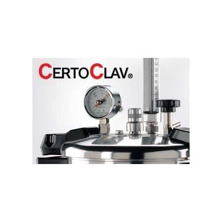 Benchtop autoclaves,aluminium,pressure 2.7 bar heating power 1600-1750 W CERTOCLAV CV-EL 18L GS,cap. 18 ltrs,diam. 240 mm